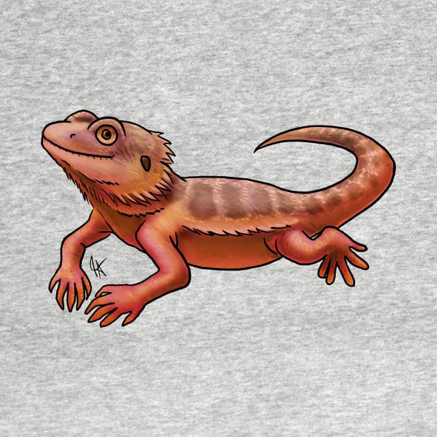 Reptile - Bearded Dragon - Red Morph by Jen's Dogs Custom Gifts and Designs